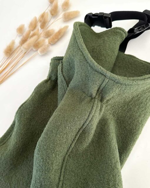 Wollwalk Latzhose für kinder mit Wollbündchen und Verstärkten Knien